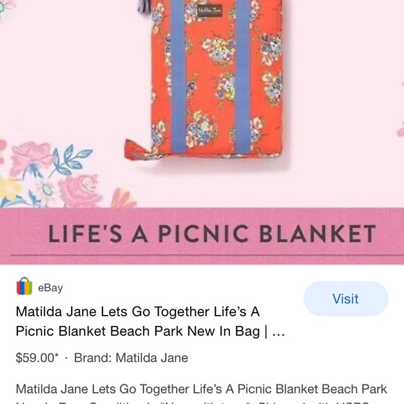Matilda Jane Bedding Nib Matilda Jane Lifes A Picnic Blanket Poshmark